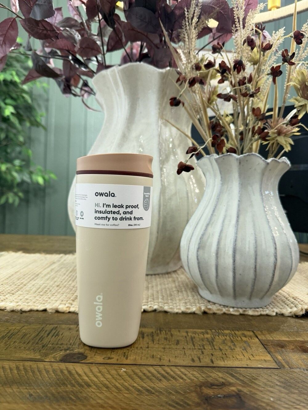 Owala 20oz SmoothSip Slider Hearth & Hand with Magnolia - Butterscotch NEW